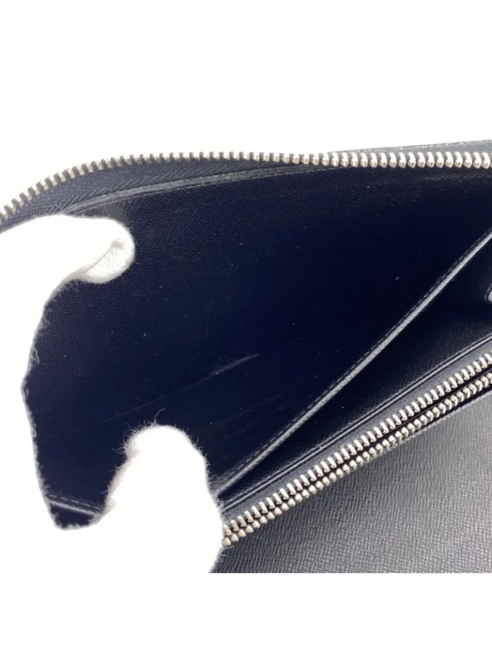 Louis Vuitton Zippy Organizer Damier Graphite Illustre Wallet Zip Around Black